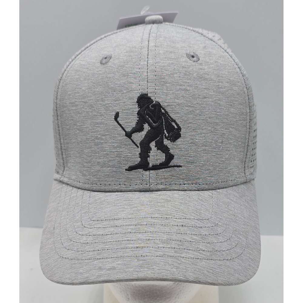 Athletic Works Golf Snapback Hat Gray Bigfoot Sasquatch Cap NWT